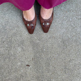 Lorine Heels in Espresso Mesh