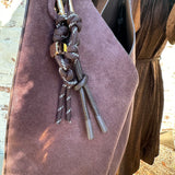 Large Reversible Hobo Purse in Chocolate