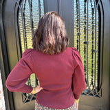 Ash Sweater in Burgundy