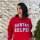 Z Supply Santa's Helper Sweatshirt in Red