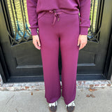 Spanx AirEssentials Wide Leg Pant in Plum Berry
