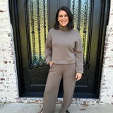 Spanx AirEssentials Wide Leg Pant in Mineral