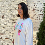 Sarah Sweatshirt Three Nutcrackers in White