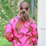 Elsa Leopard Top in Pink