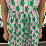 Kelly Scalloped Dress in Green