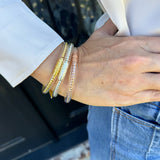 Budha Girl BiBi All Weather Bangles Set of 3 in Gold/Silver/Rose