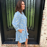 Audry Dress in Blue