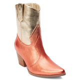 Bambi Orange Boots in Gold Ombre