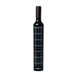 Bottle Umbrella in Black Plaid