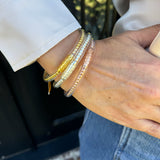 Budha Girl BiBi All Weather Bangles Set of 3 in Gold/Silver/Rose