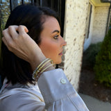 Budha Girl Three Queens All Weather Bangles in Yellow Rose