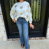 Bayeas New York Mid Rise Wide Leg Jean in Trappist