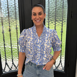 Becky Top in Blue