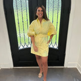 Betty Shirt Dress in Butter