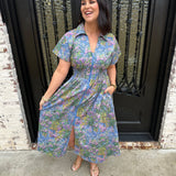 Clara Floral Midi Dress in Regular & PLUS SIZES