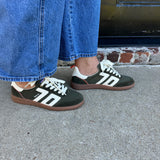 Back 70 Ghost Sneakers in Olive and Orange