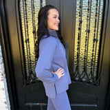 Spanx AirEssentials Brushed Half Zip in Pewter
