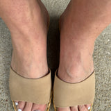 Dixi Camel Suede Sandal