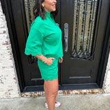 Envy Scalloped Set in Green