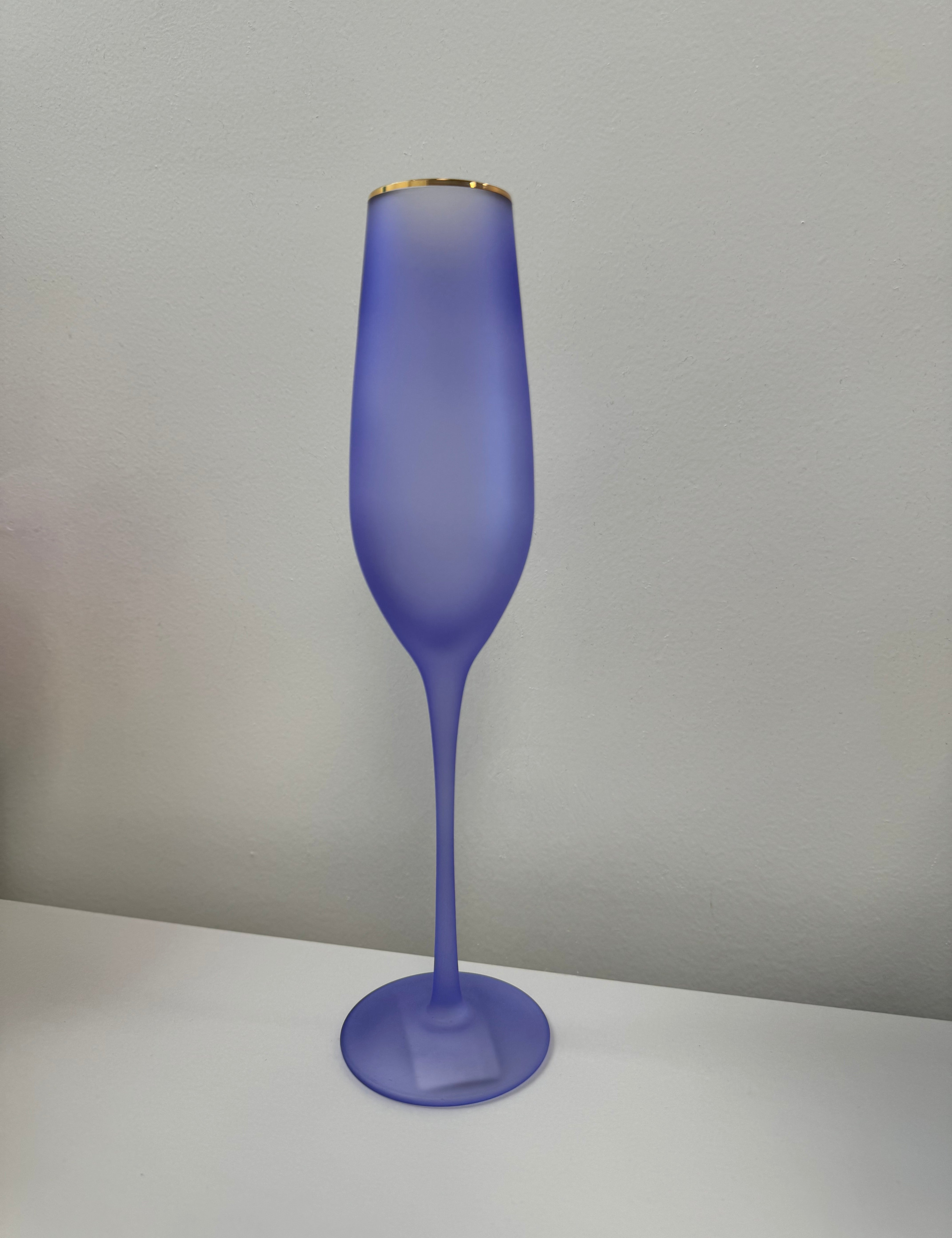 180 Degrees Frosted Flute Champagne Glasses