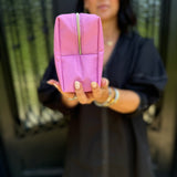 Mary Square Let's Face It Bag in Pink Floral and Venice Vines