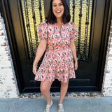 Peony Glow Dress in Pink