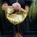 Mini Knot Bag in Gold