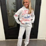 Locals Printed Comfort Fleece Hoodie & Jogger Set