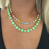 Crystal Gemstone Necklace in Multi