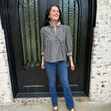 Veronica Top in Midnight Floral