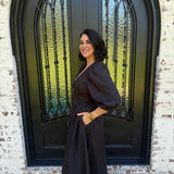 Rena Midi Dress in Black