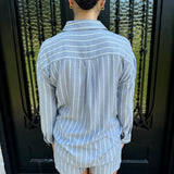 Z Supply River Plaid Button Up in Blue Velvet