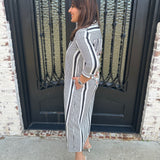 Vilagallo Dolce Scene Stripe Midi