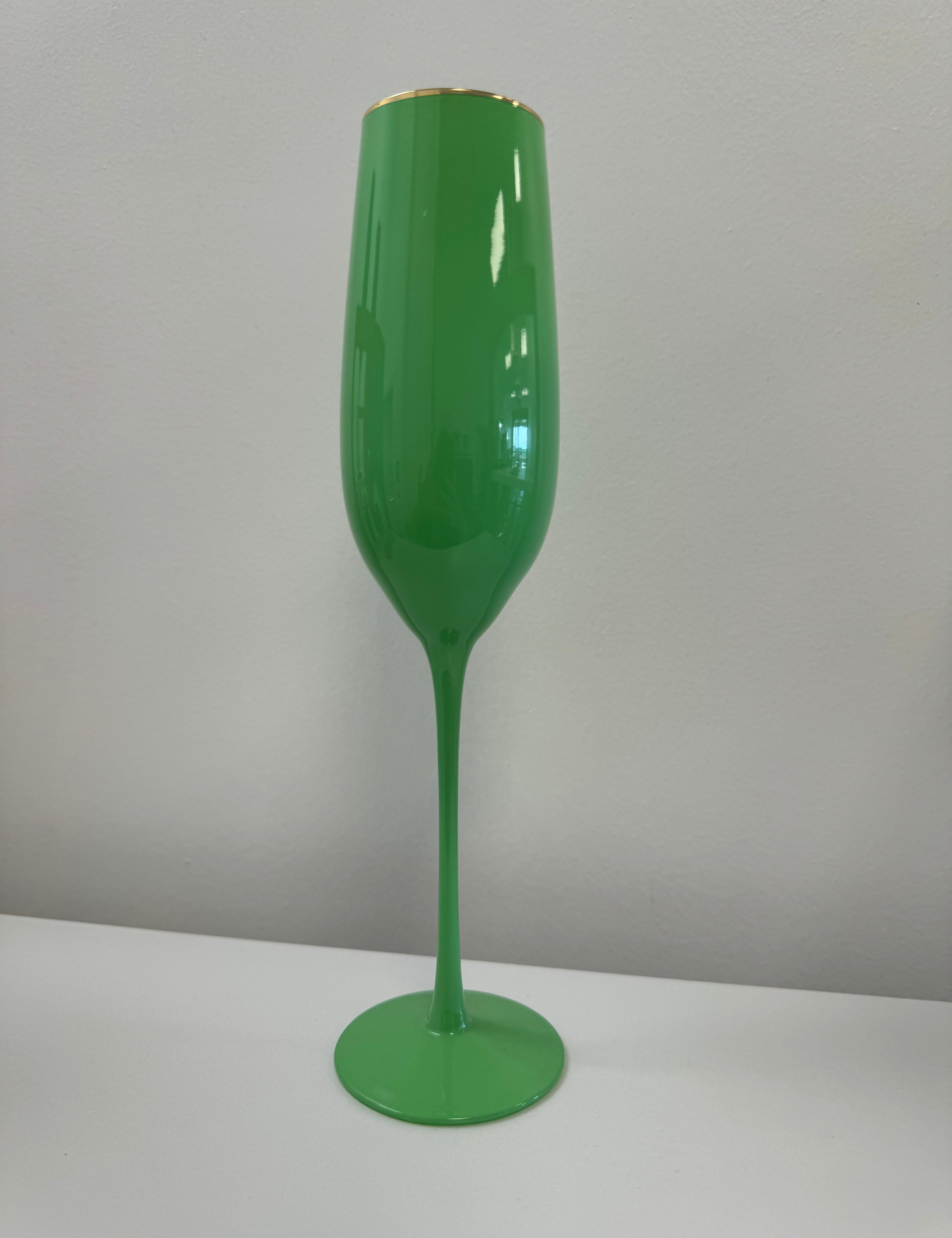 Sugar Plum Champagne Flute Glasses