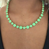 Crystal Gemstone Necklace in Jade