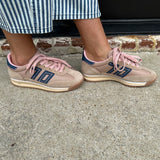 Back 70 Jogger Sneakers in Camel Pink Navy