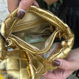 Mini Knot Bag in Gold