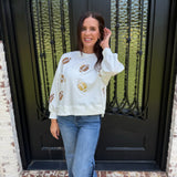 Mary Square Millie Football Sweatshirt