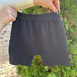 Undergarment Boy Shorts in Stone and Black