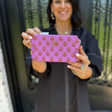 Mary Square Let’s Face it Mini Bag in Pink floral and Venice vines