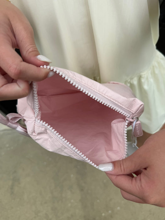 Essential Zip Pouch in Ballet Pink