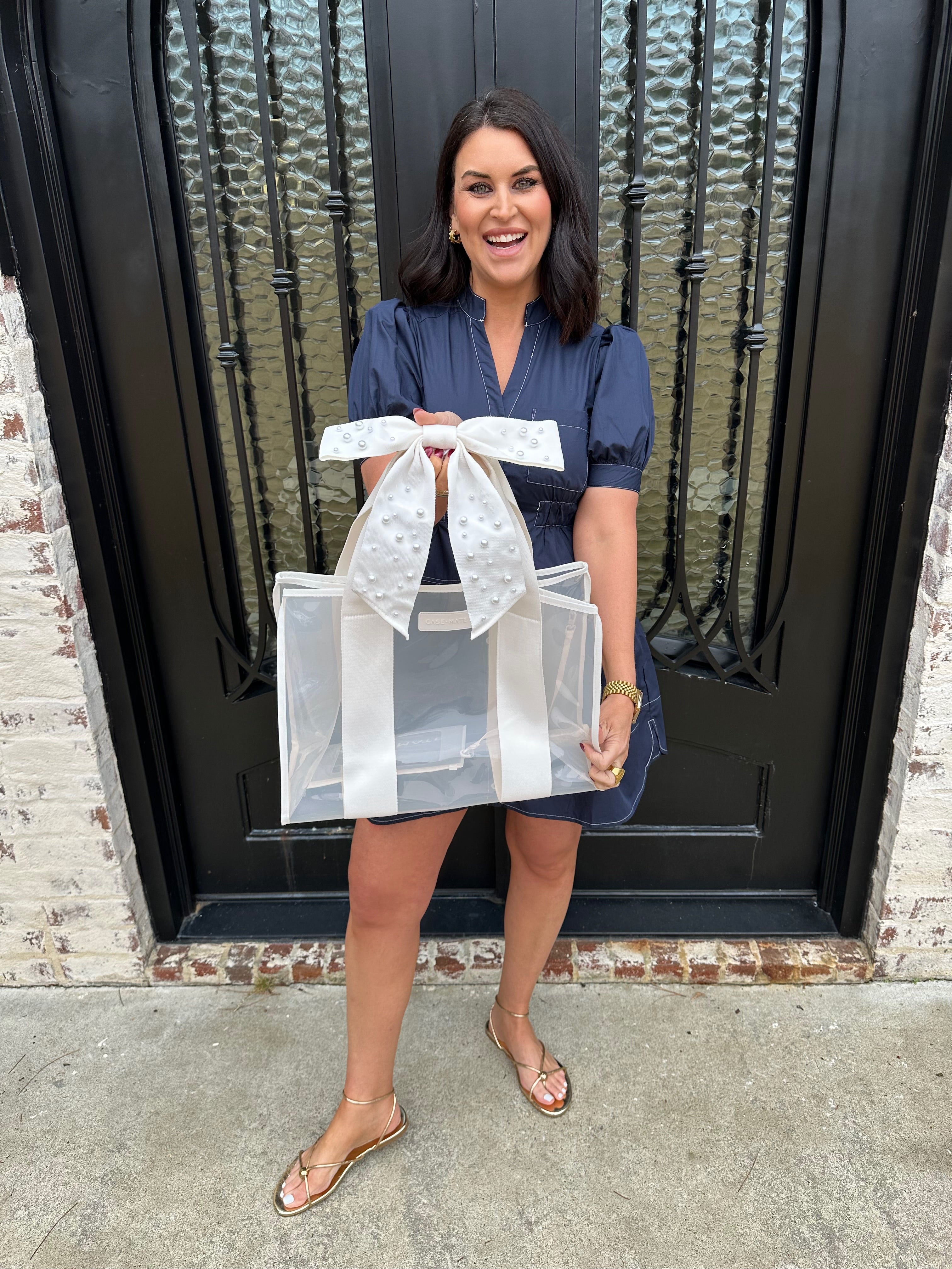 Ivory shine case mate tote
