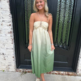 Celine Ombre' Halter Maxi Dress