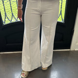 Connie Highwaisted Flare in Cream