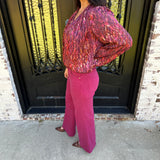 Dear John Fiona Pants in Beaujolais