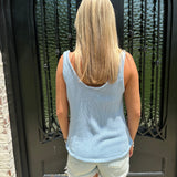 Light Blue American Flag Tank