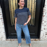 Z Supply Harbor Striped Shirt in Eclipse