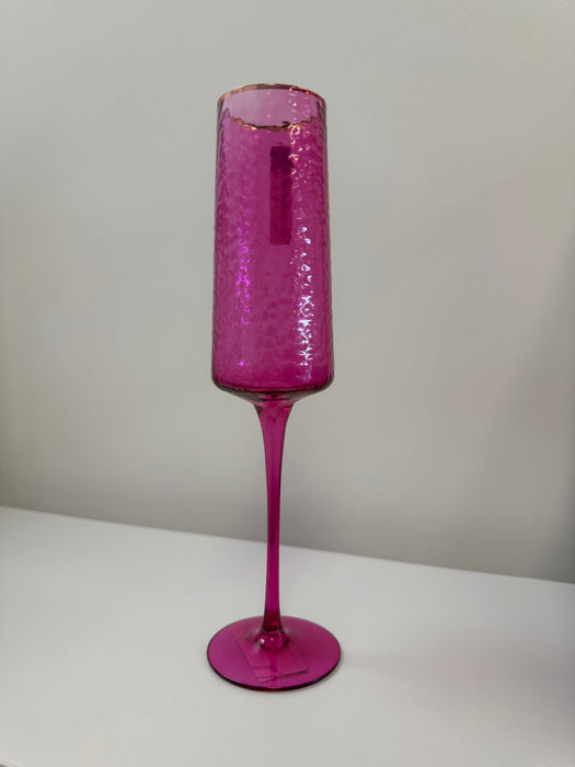 Rainbow Champagne Flute