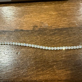 Round Brilliant Cut Diamond Necklace in Silver