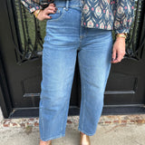 Spanx Barrel Leg Jeans in Elysian
